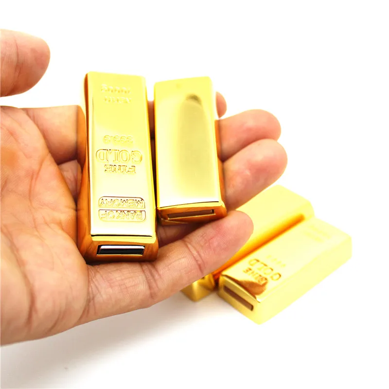 Металлический USB флеш-накопитель barras de oro/ladrillo Modelo lingotes pen Drive memoria Stick pendrive 4 ГБ/8 ГБ/16