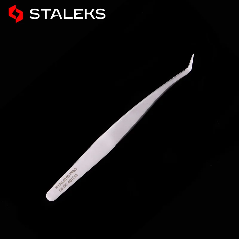 

STALEKS PRO 40-13 Medical Grade High Precision Tweezers Anti Static Mink Eyelash Grafting Flowering Essential Tweezers