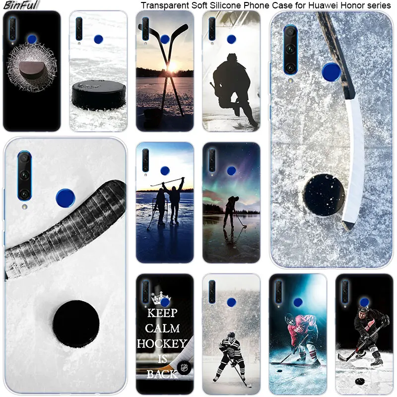 

Hot Ice Hockey Soft Silicone Phone Case for Huawei Honor 20 20i 10 9 8 Lite 8X 8C 8A 8S 7S 7A Pro View 20 Fashion Cover