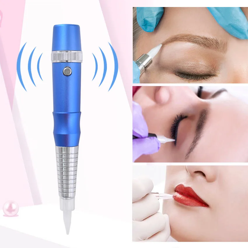 Máquina de Maquiagem Microblading com Tintas Permanente Caneta Motor Suíço Arma Sobrancelha Delineador Lábio Agulhas Tatuagem Dicas Adaptador Conjunto Kit 13 Beleza e saúde