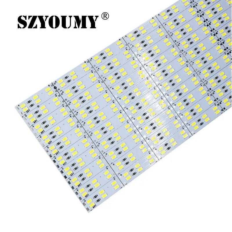 SZYOUMY двухрядный 100 см 144 светодиодный 5730 SMD не водонепроницаемый жесткий шкаф бар