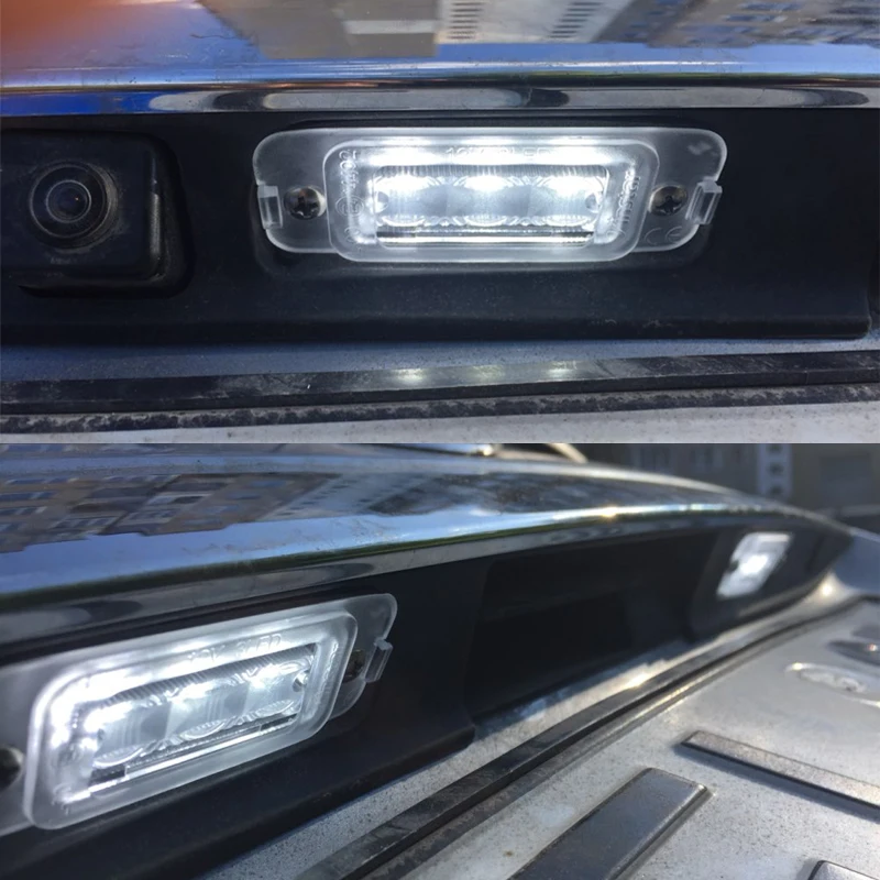 2x безошибочный светодиодный светильник номерного знака для автомобиля задние лампы для Benz r-класс W251 ML-Class W164 GL-CLass X164 Замена 2518200066