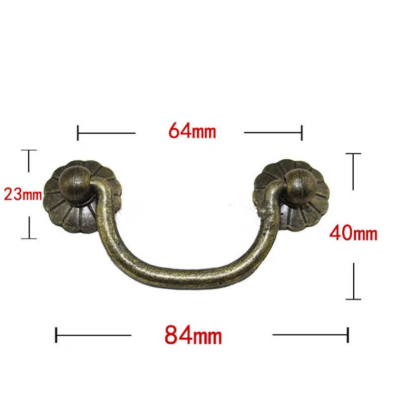 

Bronze Tone Zinc Alloy Box&Suitcase Holder Chinese Style Handles,Furniture Hardware Handle,84*40mm,1 Set