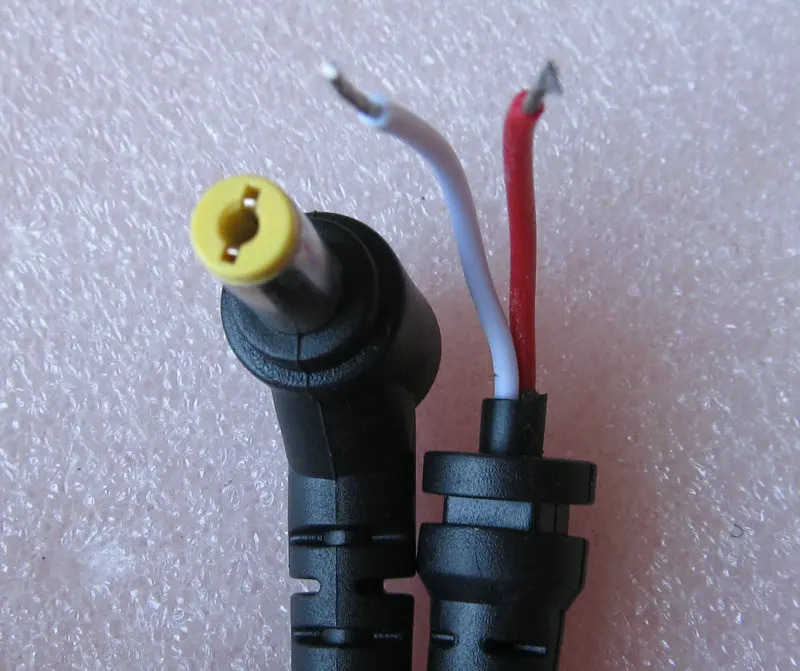 1 Article L-shaped DC 5.5x1.7mm 5.5/1.7 90 Right Angle cable power adapter connector cord For Acer Laptop/Notebook 118cm