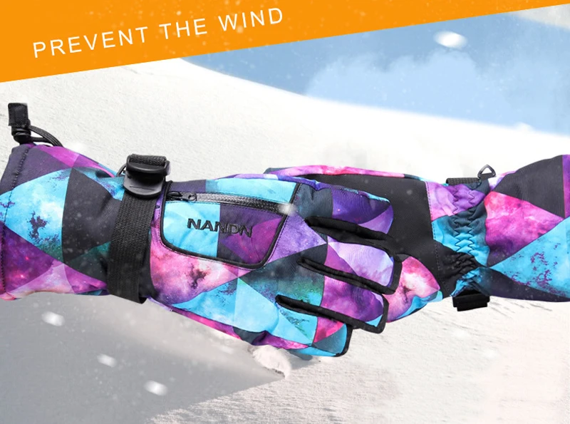 NANDN, зимние теплые лыжные перчатки для сноубординга, размеры s, m, en, женские, детские, зимние варежки, водонепроницаемые, для катания на лыжах, снегоходов, Handschoemen Air+ XS, s, m, l, xl
