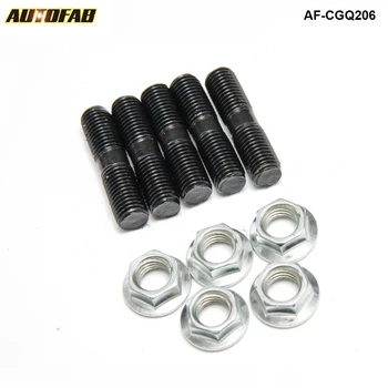 

5 x M10x1.25 mm Turbo Studs +Lock Nut For Mitsubishi EVO , DSM Turbine Housing L:40mm AF-CGQ206
