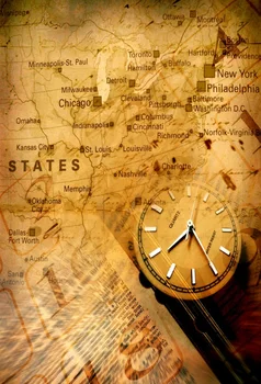 

Laeacco Map Clocks Photography Backgrounds Thin Vinyl Digital Customized Photographic Backdrops Props For Photo Studio