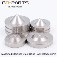 39 мм тонкий УФ-фильтр 49 мм с механической обработке Нержавеющая сталь Динамик Спайк Pad Диск Hi-Fi аудио проигрыватель cd Регистраторы монитор усилитель изоляции средства ухода за кожей стоп для выставочного стенда