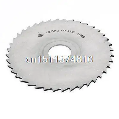 

125mmx2.0mmx27mm HSS Milling Cutter 40T Slitting Saw Cutter