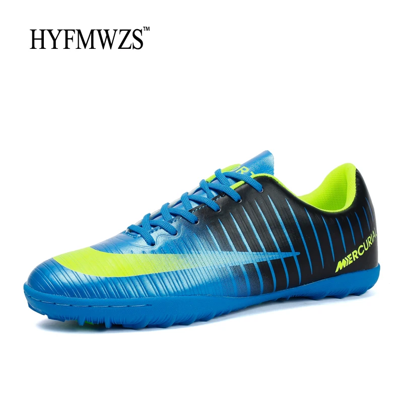 HYFMWZS 2018 الرجال أحذية رياضية عالية الجودة رجالي TF كرة القدم أحذية Superfly عدم الانزلاق الفتيان أحذية كرة القدم حذاء كرة قدم اقتصادي 3.5-9