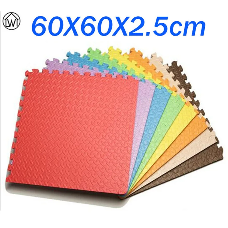 

8PCS Big Size 60*60 Baby EVA Floor Mat Pure Color Puzzle Mat Carpet Eco-friendly Children Kids Play Game Pad Baby Crawl