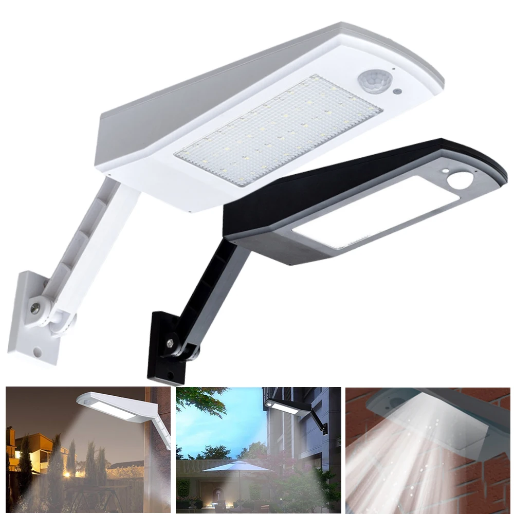 

LED Solar Powered Light PIR Motion Sensor 48 LED 900LM 4500mAh Auto Garden Wall Lamp Solar Light For Outdoor Waterproof Lighting