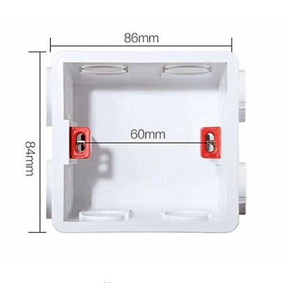 

1PCS High Quality Wall Mounted Switch Socket Embedded Concealed Installation Switch Bottom Box 86*86mm