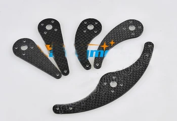 

Yuenhoang 2Sets Carbon Fiber Servo Arm for RC Model Futaba JR Hitec Sanwa KO