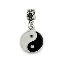 fashion new Free Shipping 1Pcs Silver font b Bead b font Charm European Silver with Black