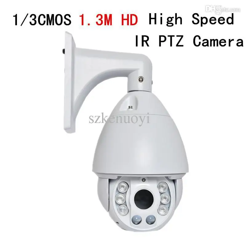 

Wholesale - 7 inch 1/3 CMOS 1.3 Megapixel HD 18x optical zoom IR 150M Network IP PTZ High-speed Dome camera 6LED+2LED/Laser ligh