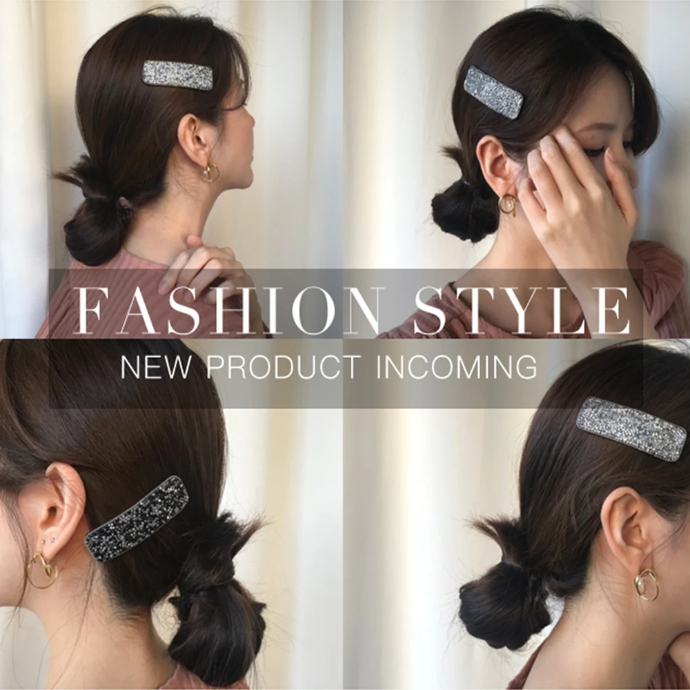 2019 New Fashion Women's Hair Clip Elegant Korean Design Alloy Waterdrop Geometric Clips Hairpin Jewelry Accessories Party | Украшения