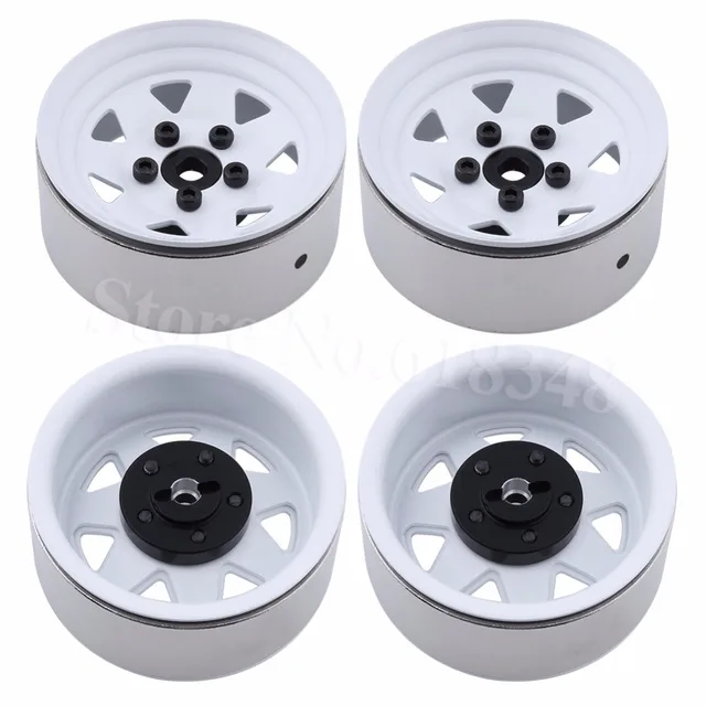 Best Price 4pcs Heavy Duty Metal 1.9" Beadlock Wheel Rims 12mm Hex for 1/10 Traxxas Trx-4 Axial SCX10 TAMIYA CC01 RC4WD D90 RC Crawler 