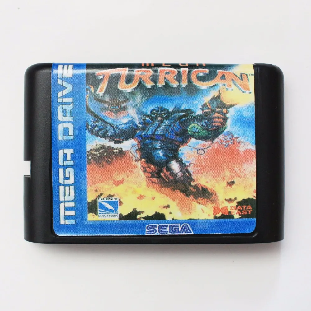 Mega Turrican 16 бит SEGA MD игровая карта для Sega Drive Genesis | Электроника
