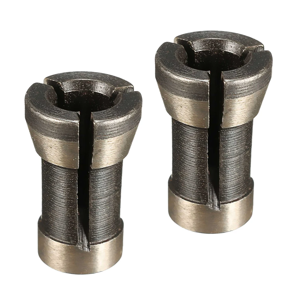 2Pcs 1/4' 6.35mm Alloy Collet Chuck Adapter Engraving Trimming Machine Electric Router