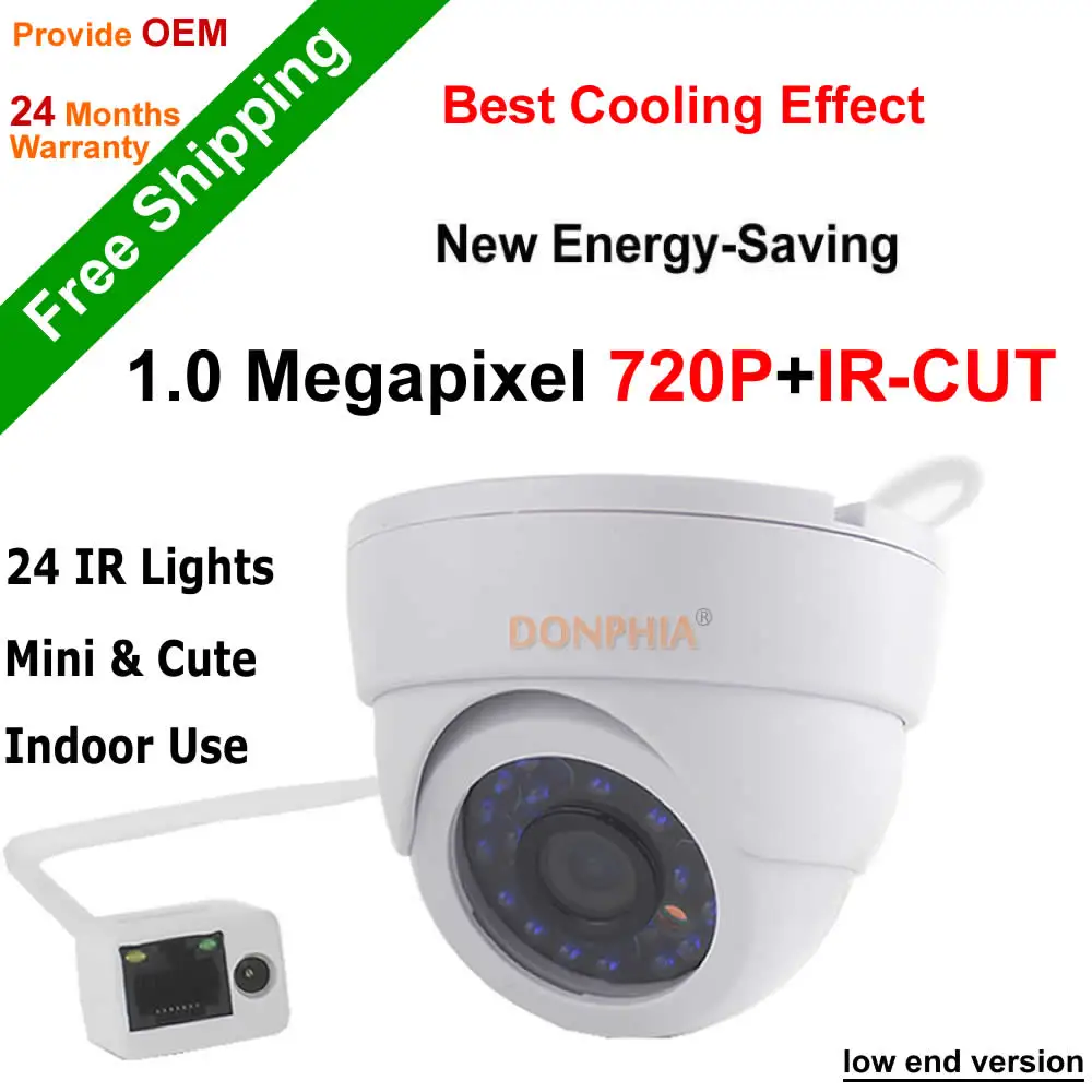  2016 SALE! H.264 Onvif P2P 1.0MP IP Camera 720P IR night vision motion detect Mini Indoor Dome Camera IRcut filter CCTV Camera 