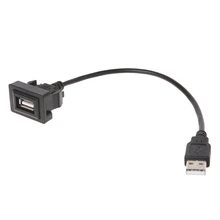AUX USB Cabo de Porta 12-24 V Fio Cabo Adaptador de Carregamento USB para Toyota Vios/Corolla