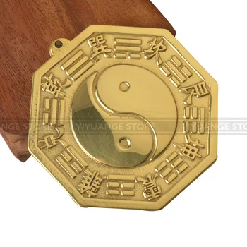 

11cm Feng shui Chinese Concave Convex Copper Bagua Mirror Wall Hanging The 8 Hexagrams Mirror Home Decoration Accessories