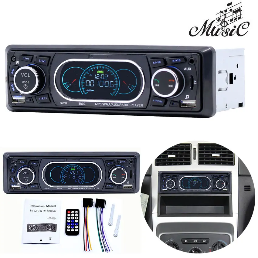 Multifunction MP3 Player FM Modulator Car Bluetooth Handfree Support U Disk Card Machine Transmitter MP3 Player