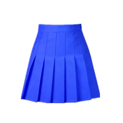 Сезон весна-лето; коллекция года; модная шифоновая плиссированная Пышная юбка; XS - Цвет: Королевский синий