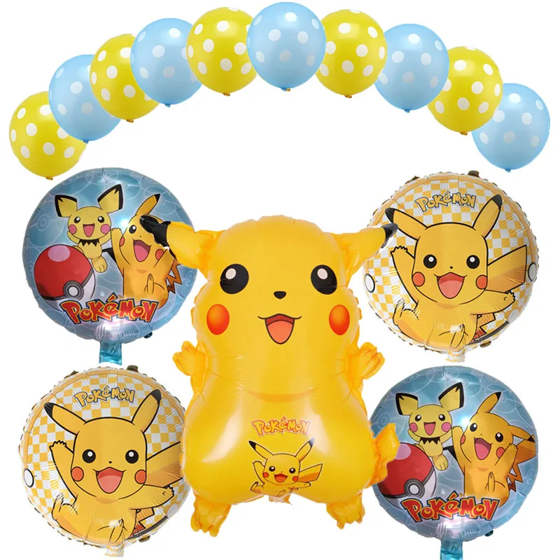 15 шт. Globos Pokemon Pikachu фольга Воздушные шары надувной шар Дети День рождения украшения детский Душ Поставки подарок для детей