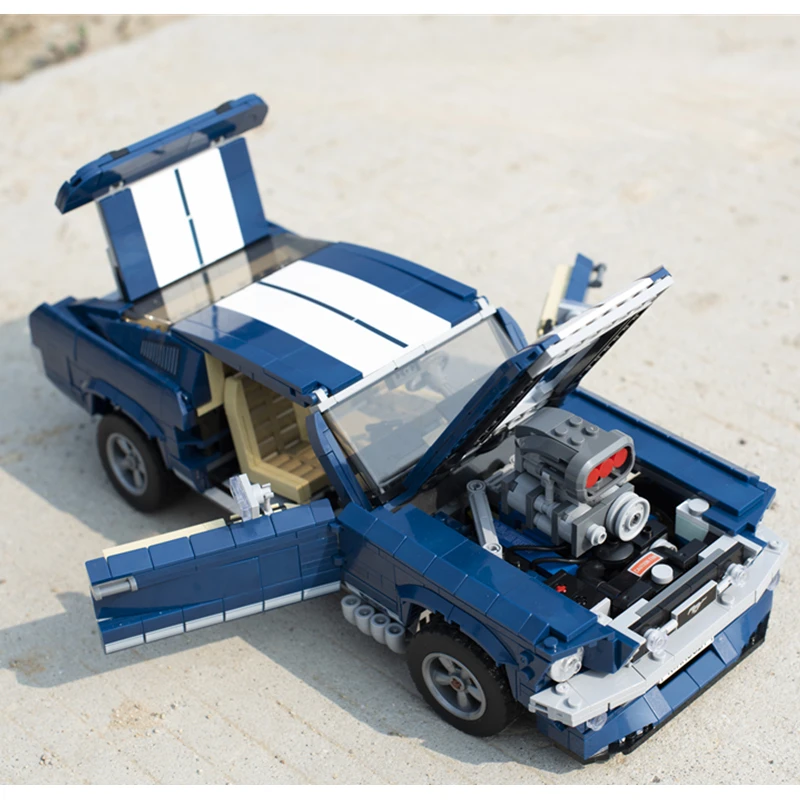 21047 Technic Ford car Mustang 10265 сборная радиоуправляемая модель автомобиля, строительные блоки, рождественские подарки, игрушки-создатели для детей