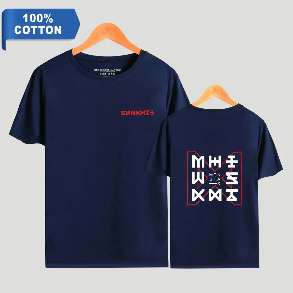 Новые модные футболки Monster X из 100% хлопка с короткими рукавами для мужчин и женщин