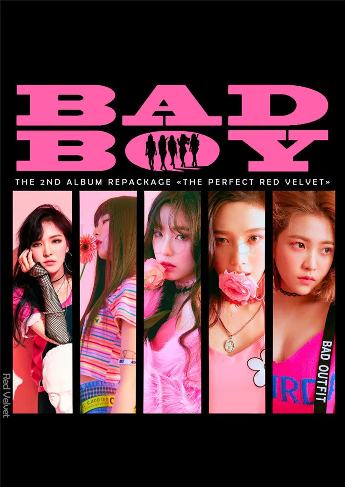 Плакаты настенные наклейки Идеальный Красный бархат Bad Boy K-Pop украшение дома высокое разрешение