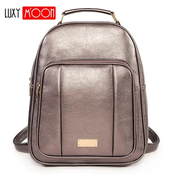 

Vintage female leather backpack women's PU bag School Bags For Teenage Girls Travel Back Pack Shoulder Bag Mochila Mujer XA8K