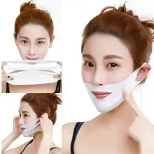 4D двойная v-образная паста для лица, гидрогелевая маска для лица, подтягивающая, тонкая маска для массажа, двойной подбородок, маска, инструмент для ухода за лицом