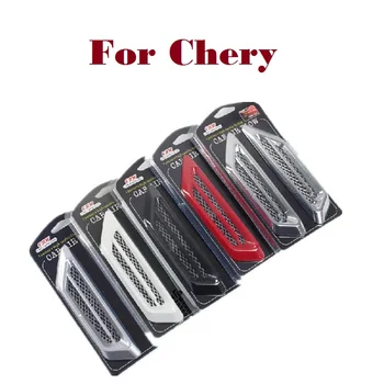 

2PCS Car body shark gills outlet doors stickers styling for Chery M11 Oriental Son QQ6 Sweet Tiggo Tiggo 5 Very car styling