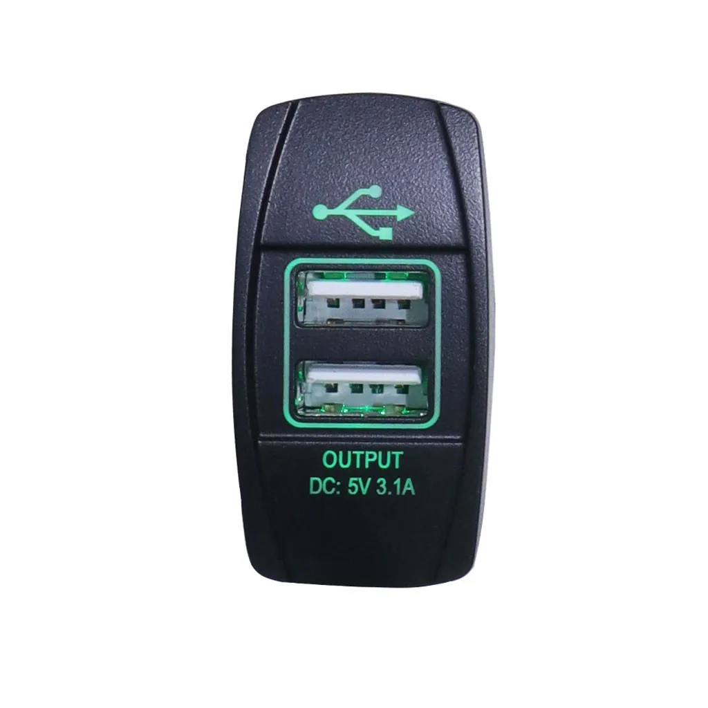 3.1A автомобильное USB зарядное устройство гнездо прикуривателя 2 порта двойной