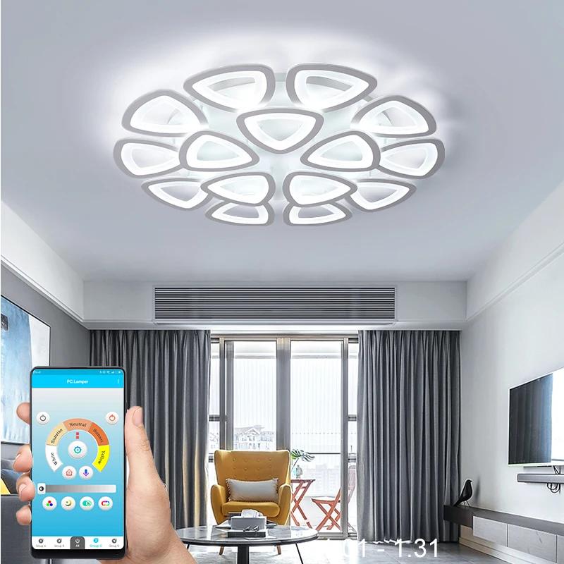 

2019 New led Chandelier For sala Living Room Bedroom Home chandeliers Modern Ceiling Home Lighting
