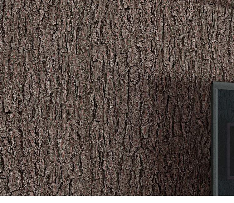 Home Grey Bark Textured Wallpaper Retro Rustic Tree Vertical Striped