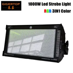 Gigertop 1000 W Cree светодиодный strobe light для dj disco вечерние вспышкой для сцены клубный свет смешение цветов RGB Блиндер эффект