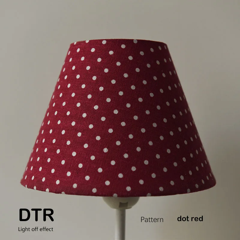 E27 Lamp shade Spotted pattern Textile Fabrics Fashionable Decorative E26 table lamp shade pendant lamp cover DsQi