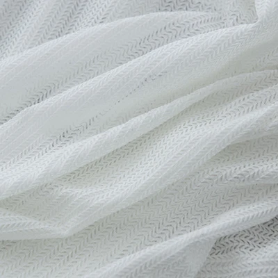 Роскошные серые Шторы Современные белые качественные прозрачные шторы для гостиной Тюль прозрачные ткани Rideaux Cortinas P313X - Цвет: Белый