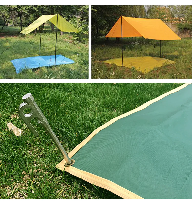 Походная ткань ультра-легкая влагостойкая Водонепроницаемая подушка для палатки коврик для пикника Многофункциональный плащ-дождевик