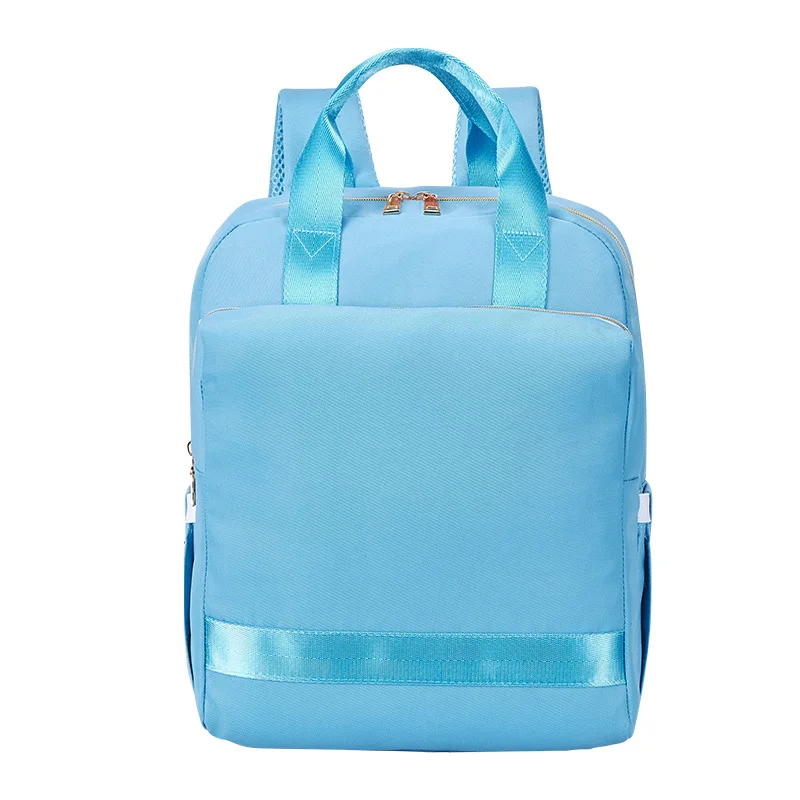 Сумка для подгузников, рюкзак для мам, сумка для беременных, сумки для подгузников с принтом, детские сумки, дорожная сумка для ухода за ребенком - Цвет: T6297-Light Blue