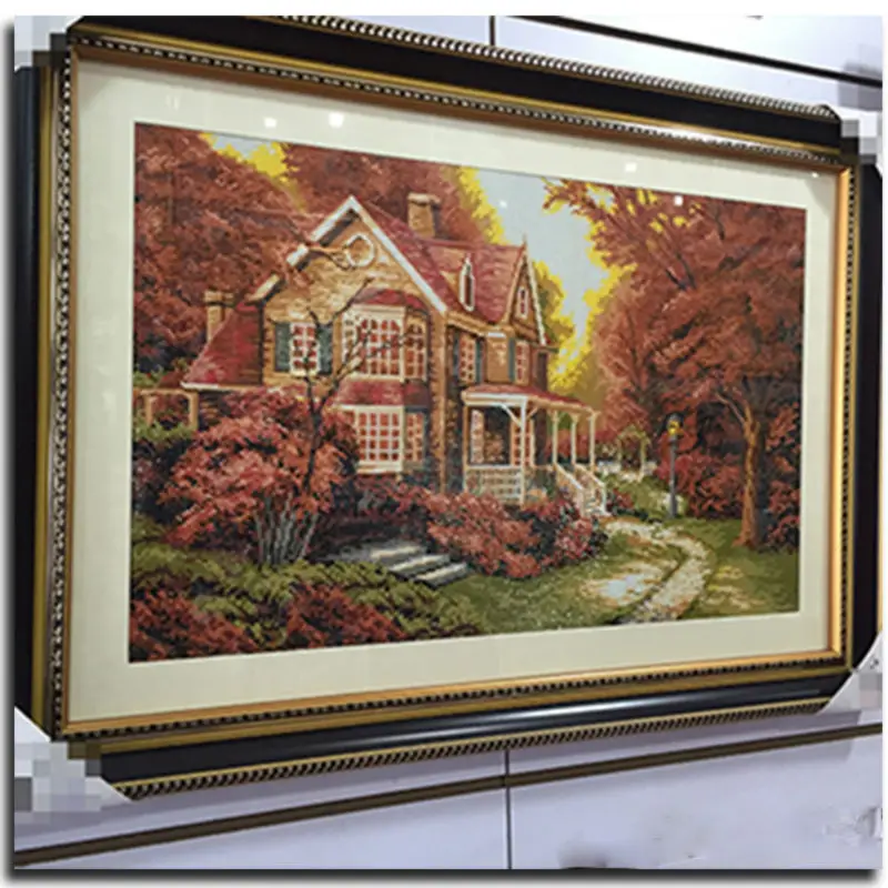 5D Diamond Painting Cross Stitch Girl and horse DIY Kit mosaic landscape In the lake foamiran for needlework hobby craft|diamond landscape|5d diamond