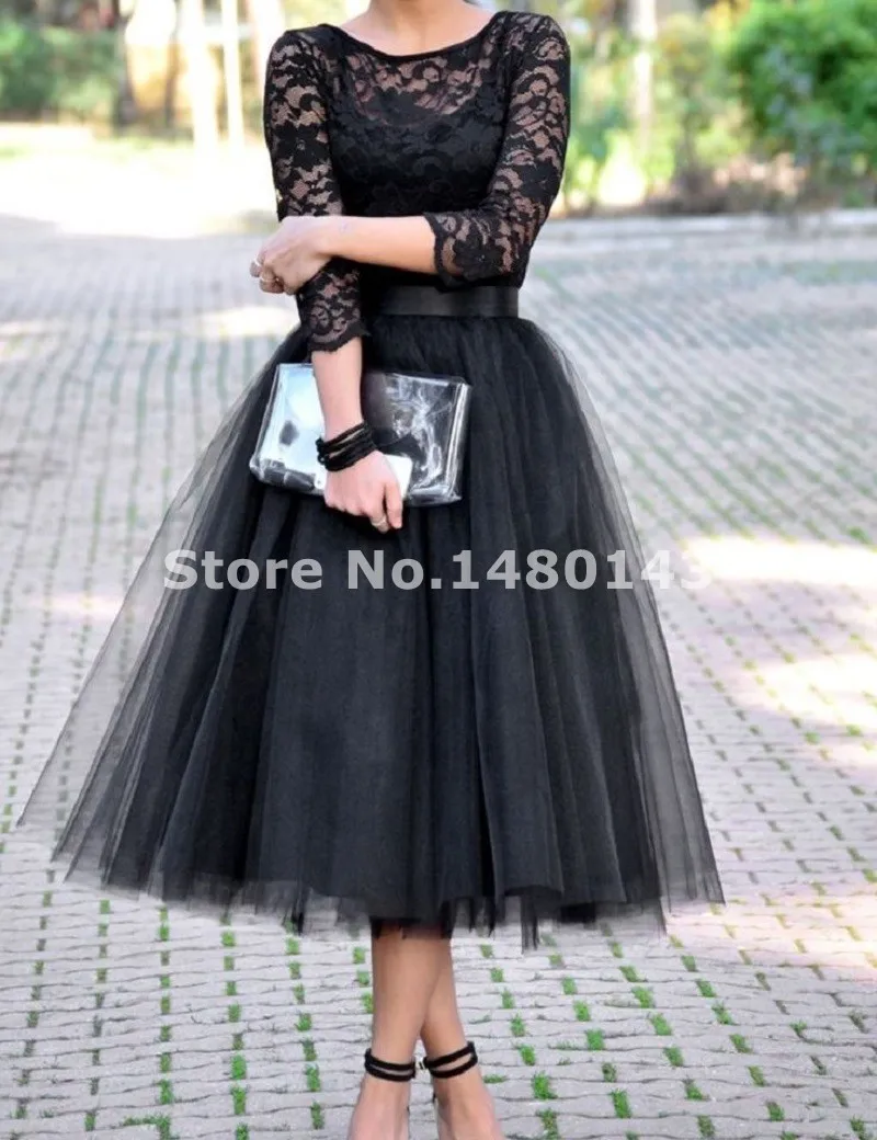 2019 Murah Tiga Perempat Pengiring Pengantin Dresses Hitam 2019 Murah Tiga Perempat Pengiring Pengantin Dresses Hitam