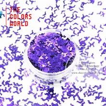 Баклажаны фиолетовый цвет bat форма Размеры: 5 мм Блеск Блестки для Дизайн ногтей и DIY принадлежности и праздничные украшения