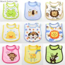 Милый прекрасный мультфильм животных для малышей Для мальчиков ясельного возраста девочки; дети ребенок Водонепроницаемый хлопковые Нагрудники Слюнявчики Burp Полотна# я