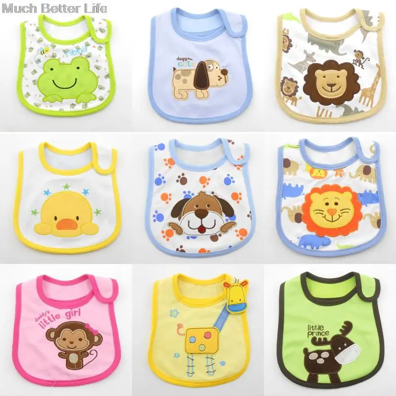 

Cute Lovely Cartoon Animal Baby Infant Toddler Boy Girl Kids Child Waterproof Cotton Bandana Bibs baberos bebes Burp Cloths #I