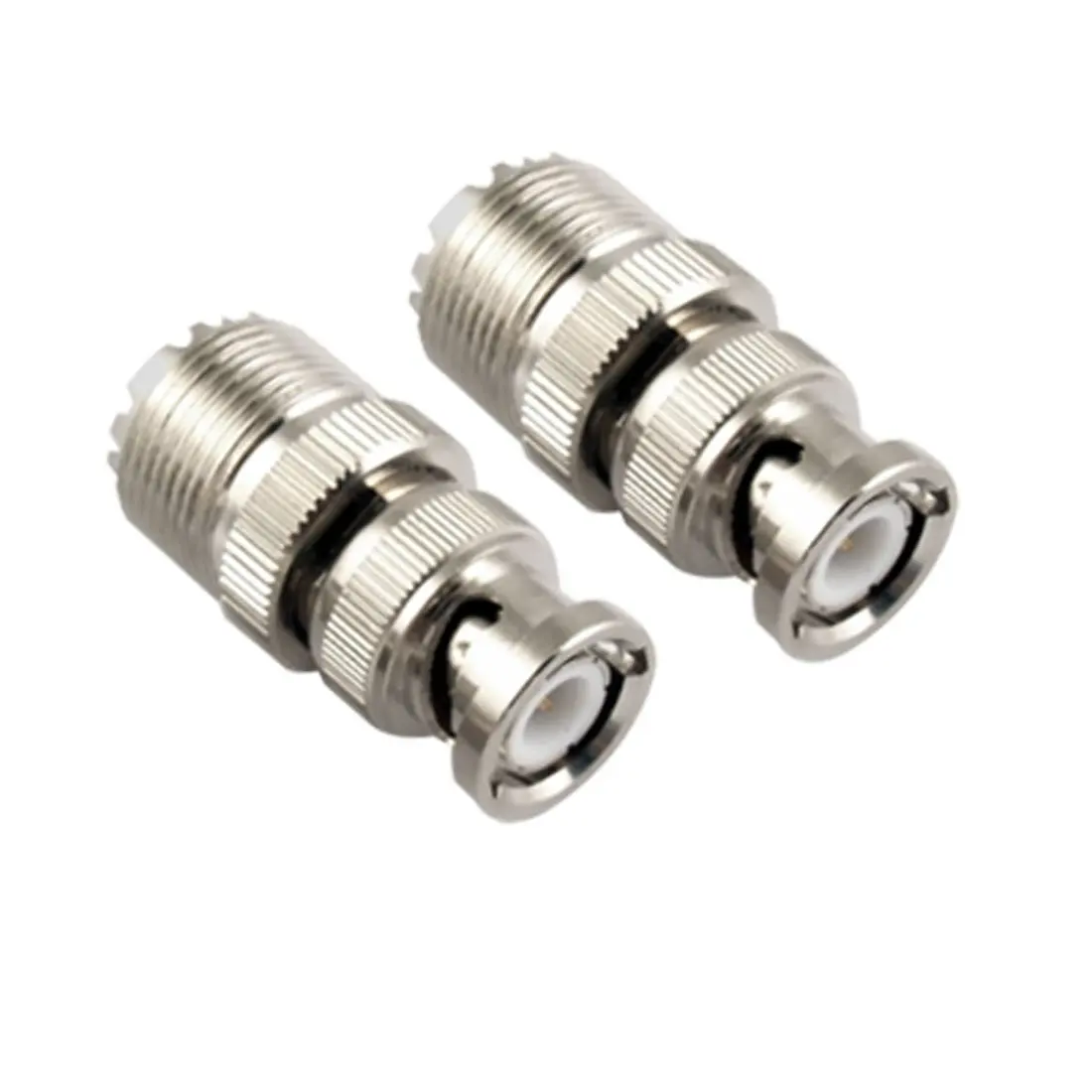 

2 Pcs BNC Male Plug to UHF SO239 Female RF Coaxial RF Connector